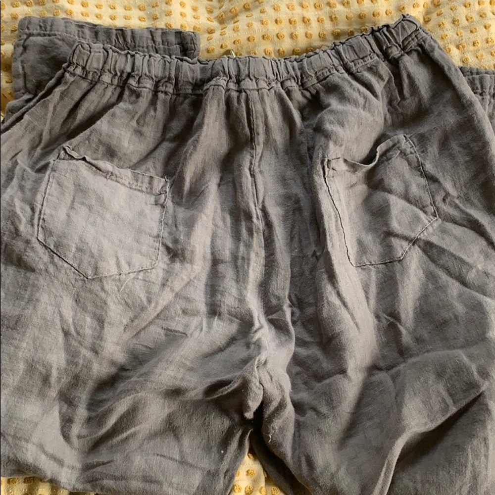 100% Linen Drawstring Pants - Picture 3 of 6